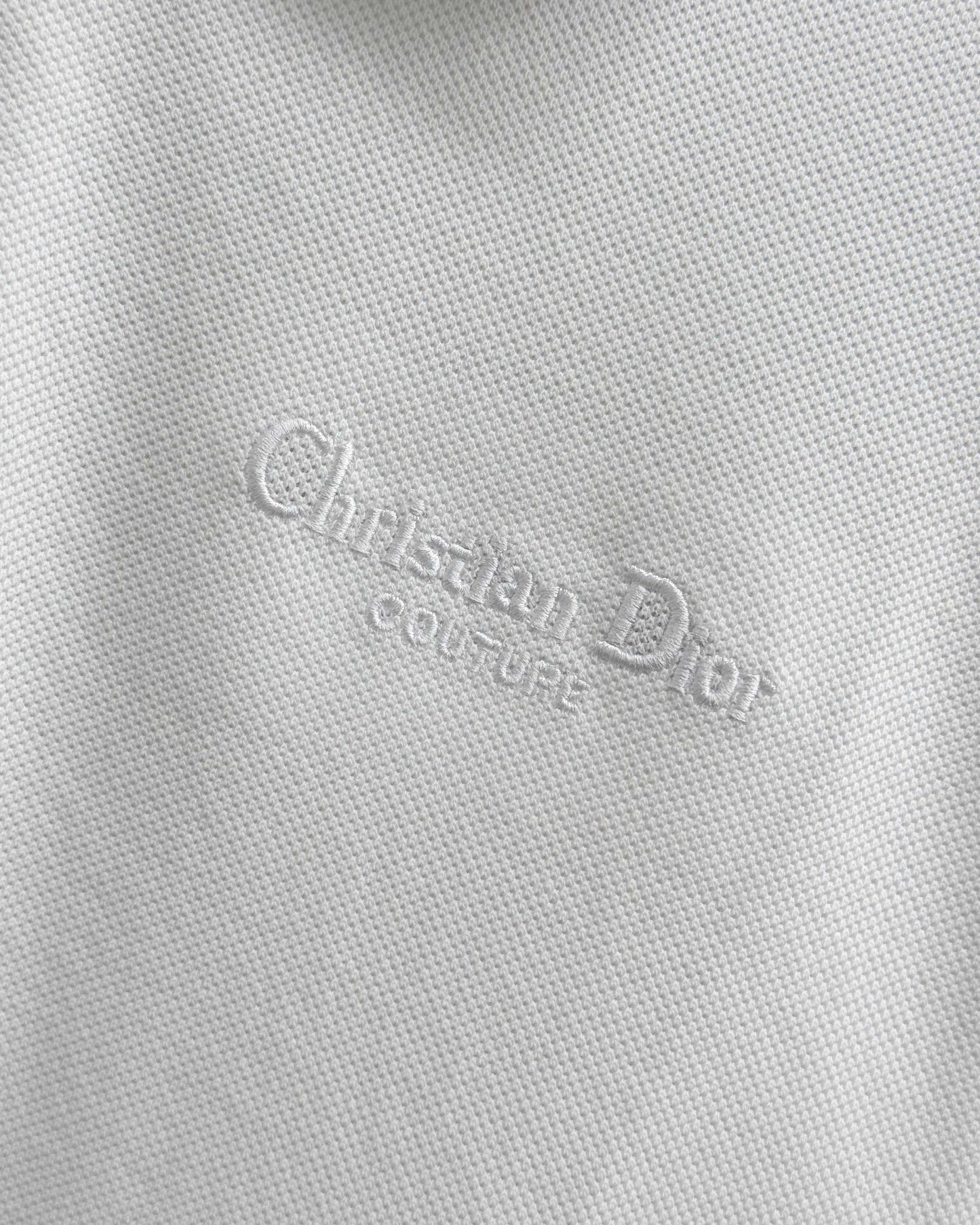 Dior Embroidered Letter Polo Shirt