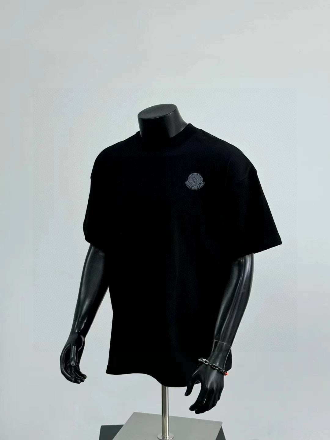 Moncler Leather Patch Heavyweight Cotton T-Shirt