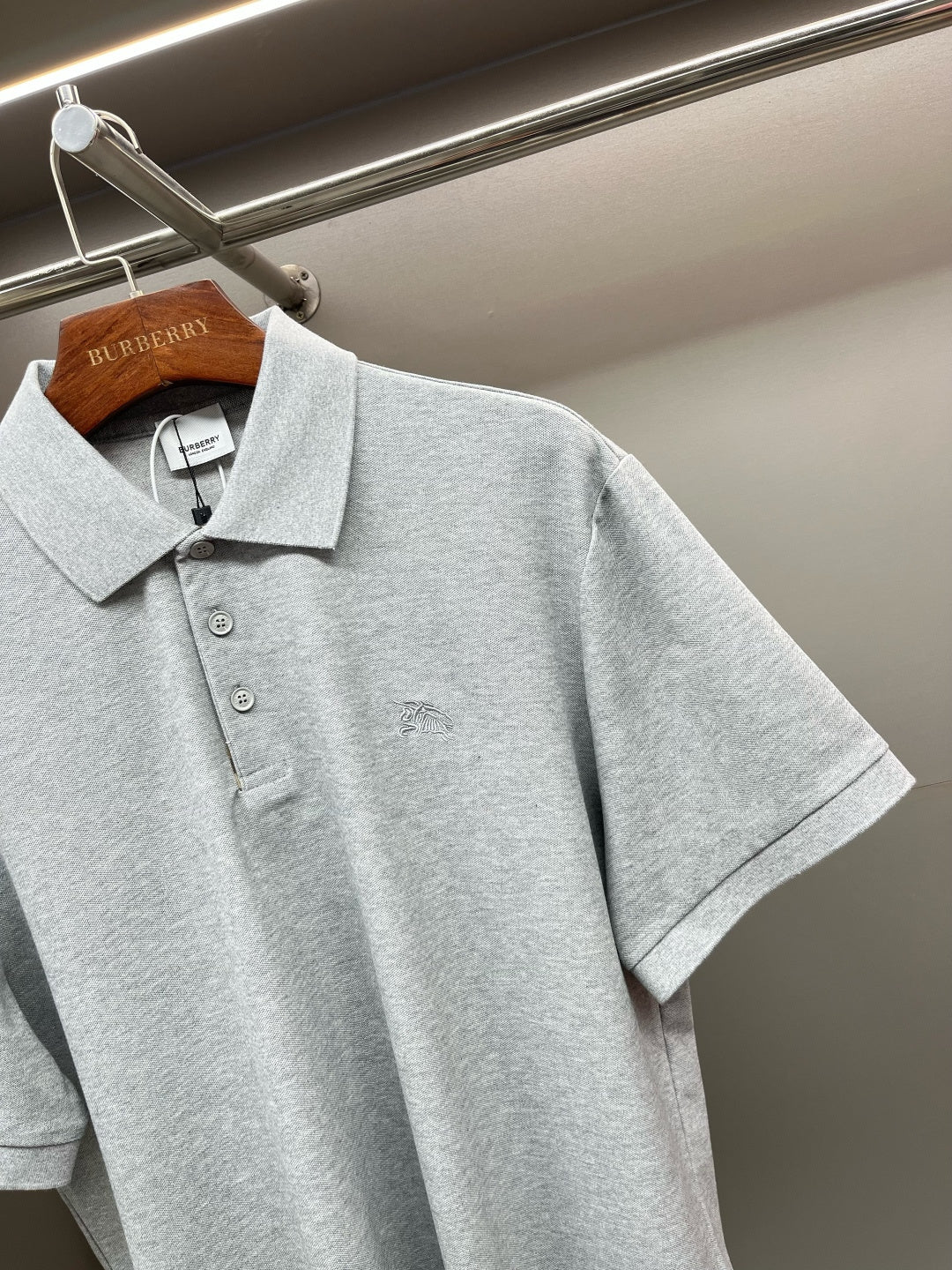 Burberry Warhorse Embroidered Piqué Cotton Polo Shirt