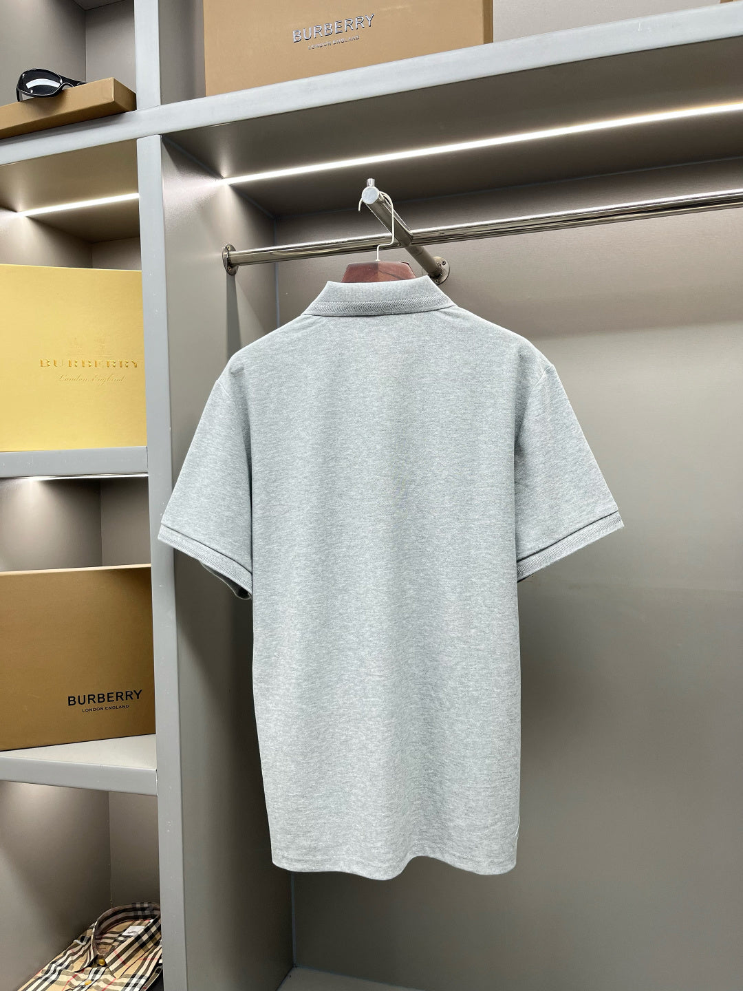 Burberry Knight Embroidered Piqué Cotton Polo Shirt – 2025 Spring/Summer Collection