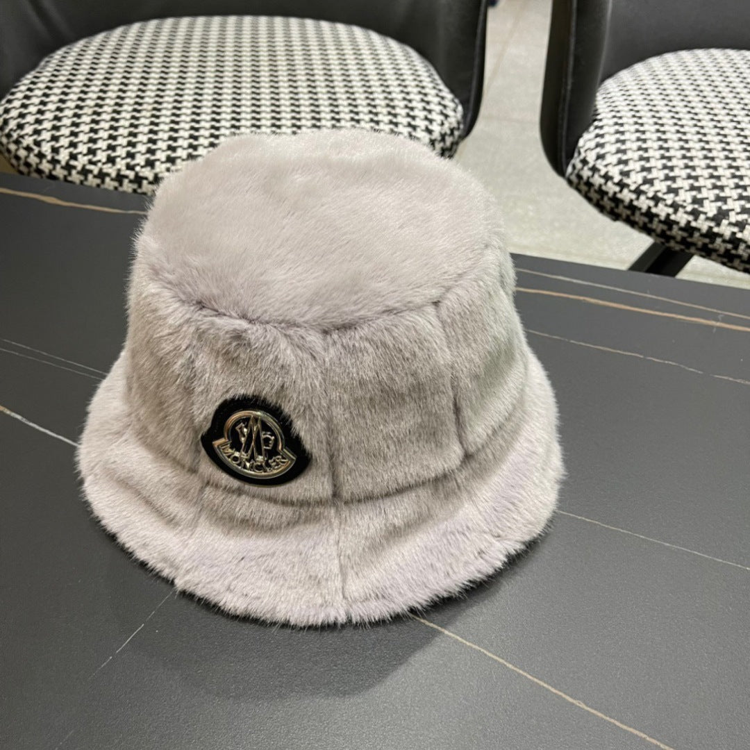 Moncler Fluffy Autumn/Winter Bucket Hat