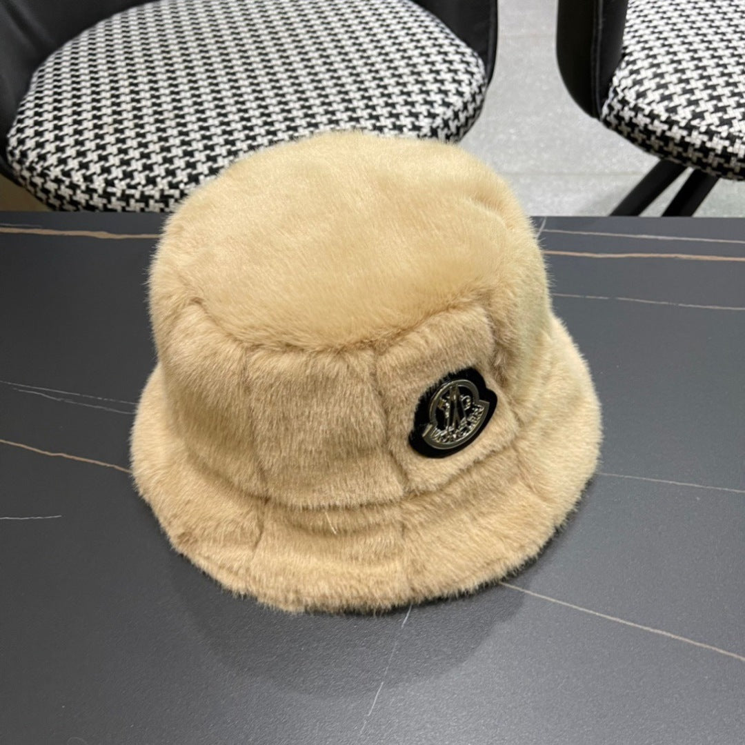 Moncler Fluffy Autumn/Winter Bucket Hat