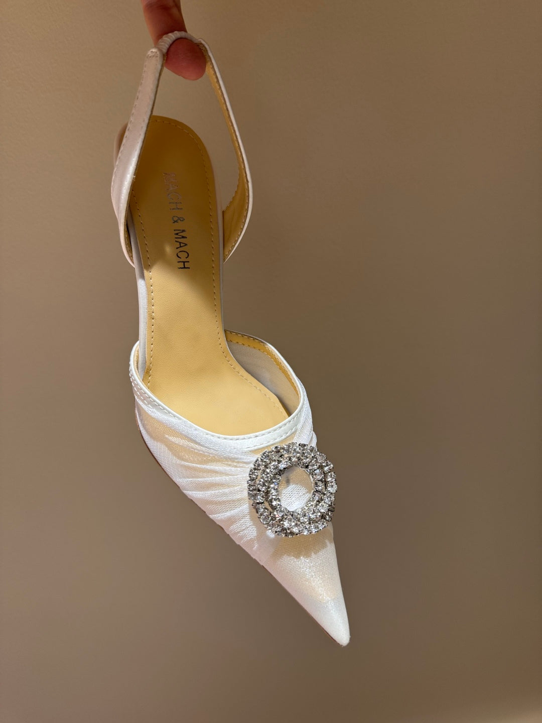 MACH & MACH Rhinestone Lace Heeled Sandals – 2025 Early Spring Collection