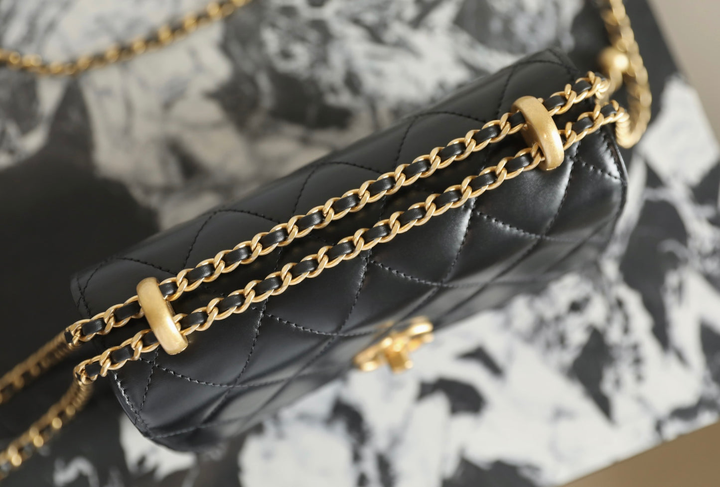 Chanel 25S Double Gold Bead Flap Bag – Spring/Summer Collection – 2025