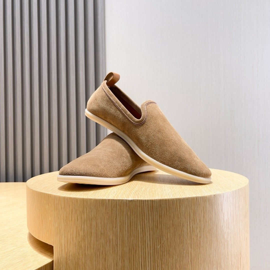 Loro Piana Suede Moccasin Loafers – 2025 Collection