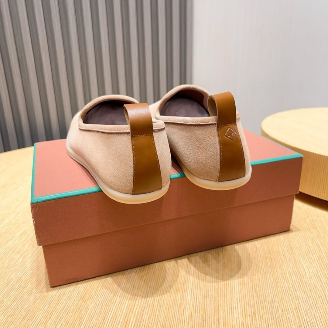 Loro Piana Suede Moccasin Loafers – 2025 Collection
