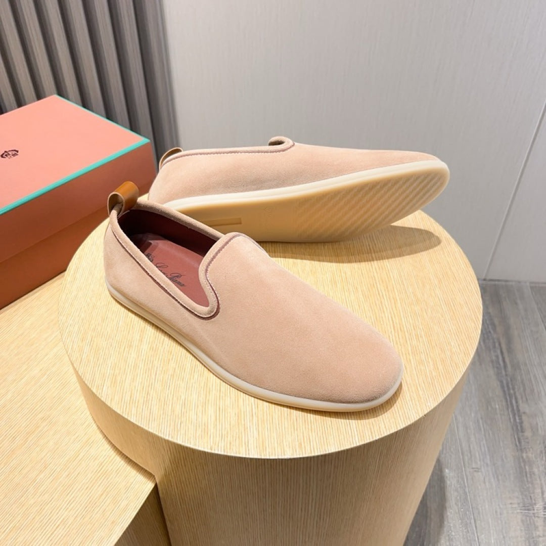 Loro Piana Suede Moccasin Loafers – 2025 Collection