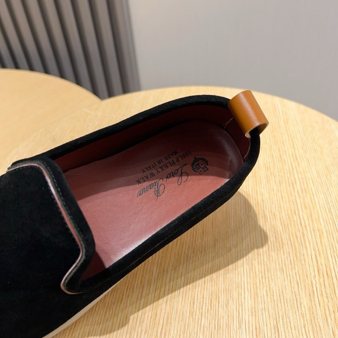 Loro Piana Suede Moccasin Loafers – 2025 Collection