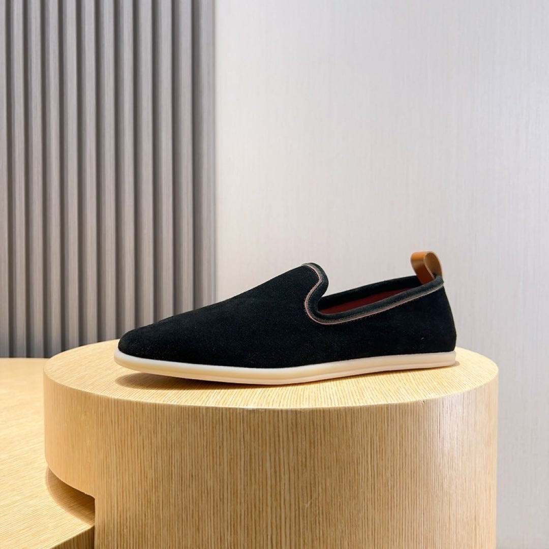 Loro Piana Suede Moccasin Loafers – 2025 Collection