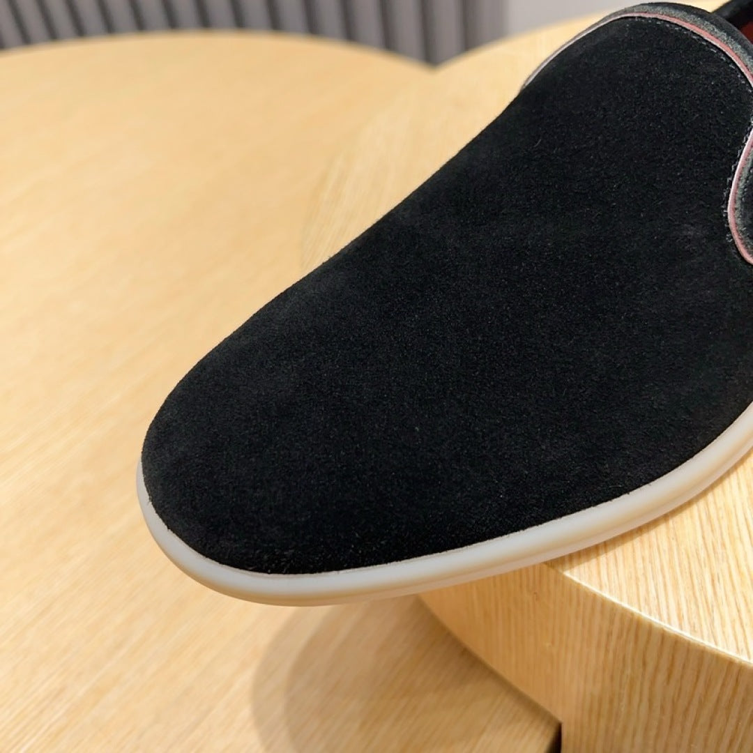 Loro Piana Suede Moccasin Loafers – 2025 Collection
