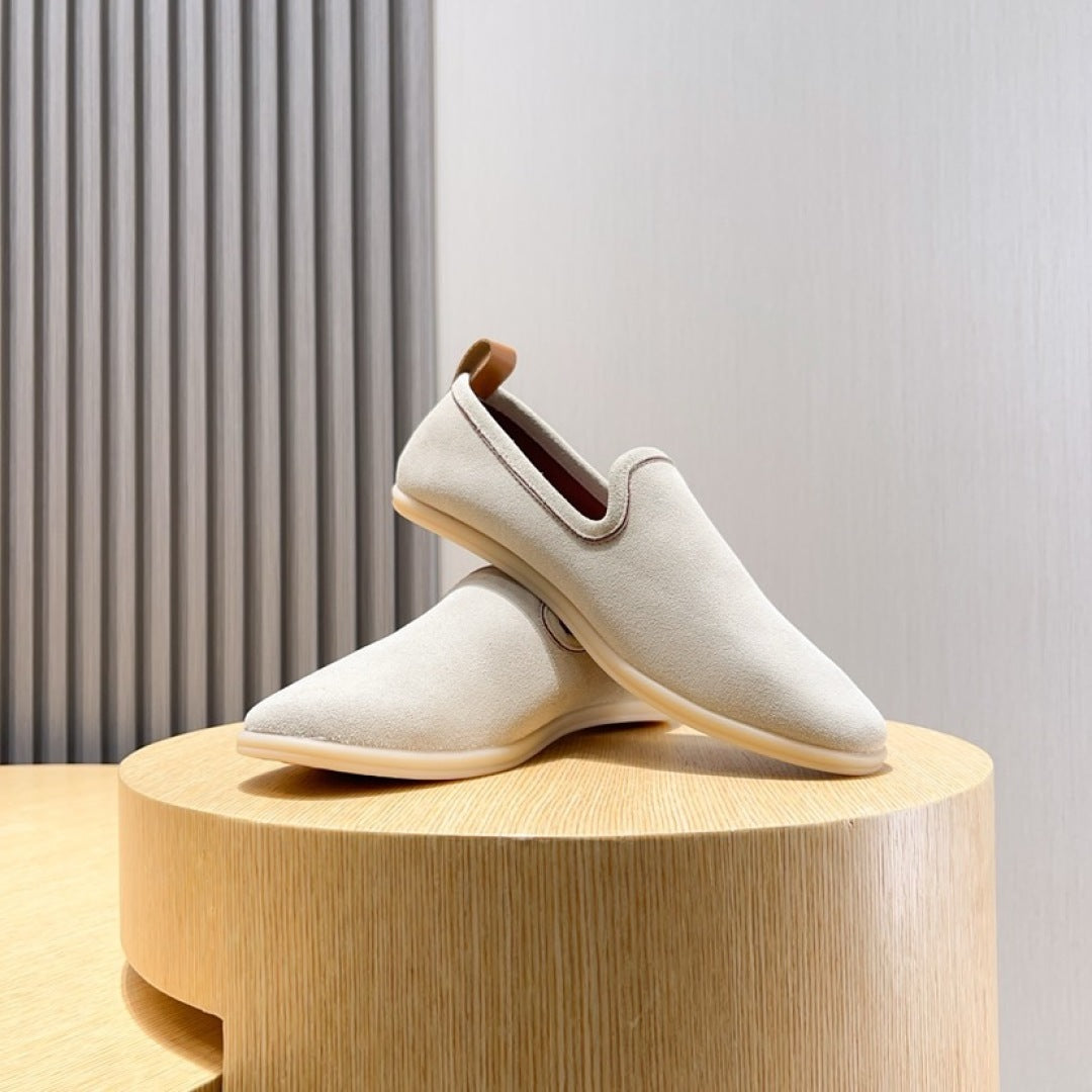 Loro Piana Suede Moccasin Loafers – 2025 Collection