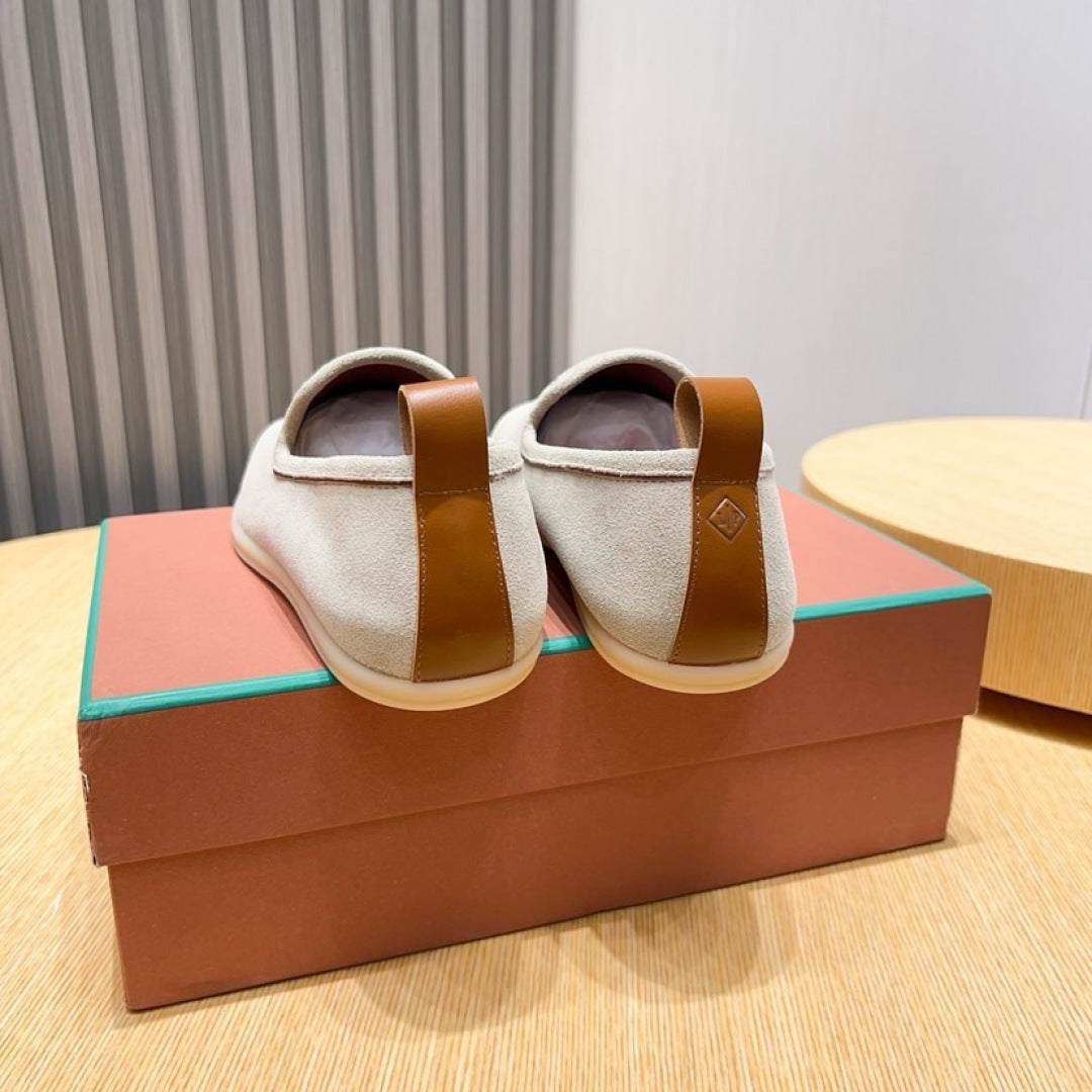 Loro Piana Suede Moccasin Loafers – 2025 Collection