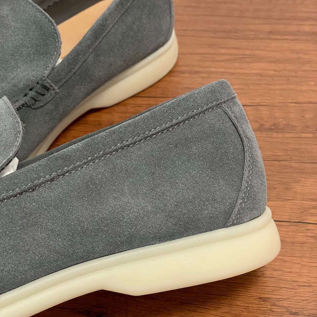 Loro Piana Suede Slip-On Loafers