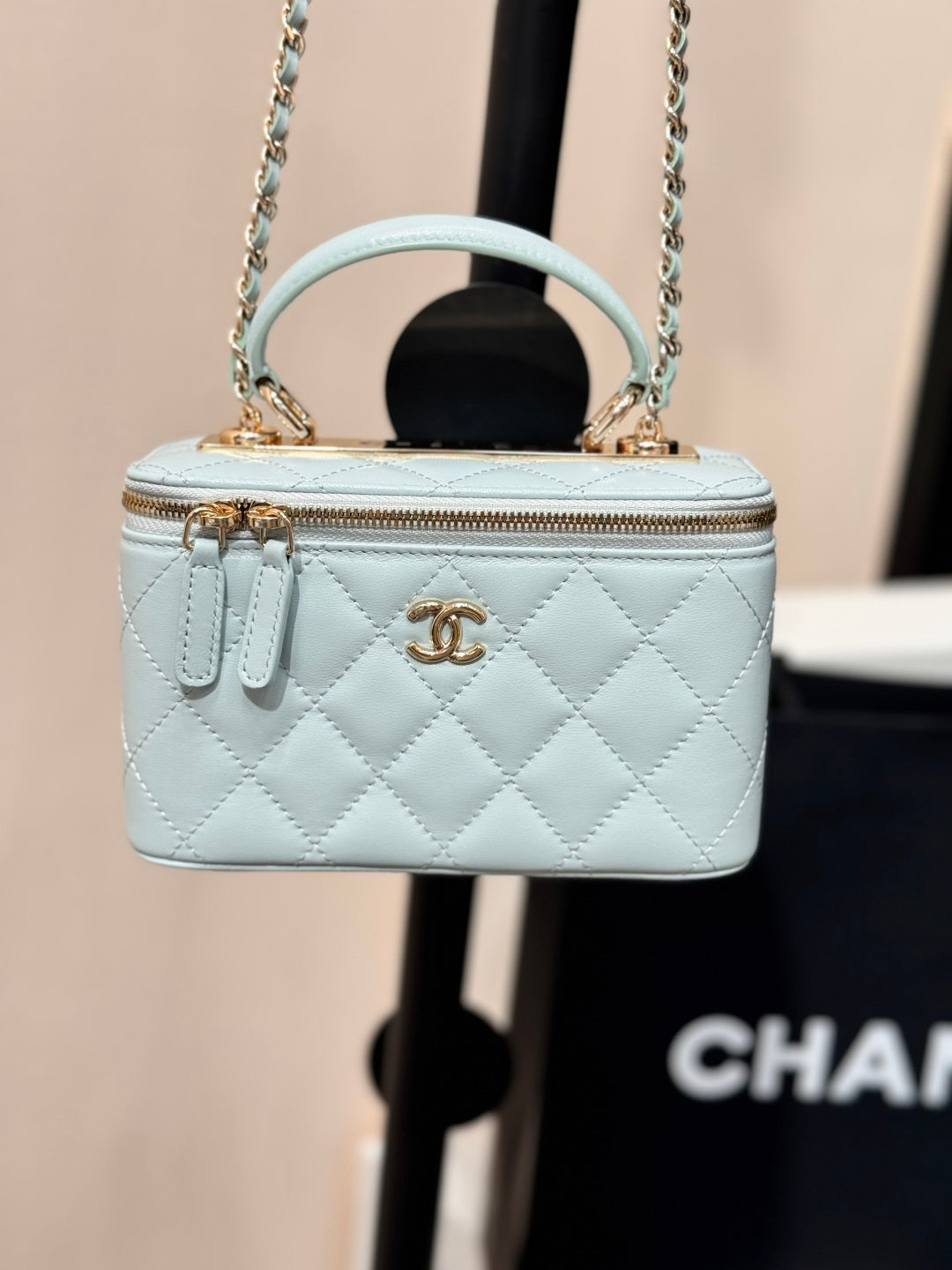 Chanel Lambskin Long Box Vanity Case – 25C