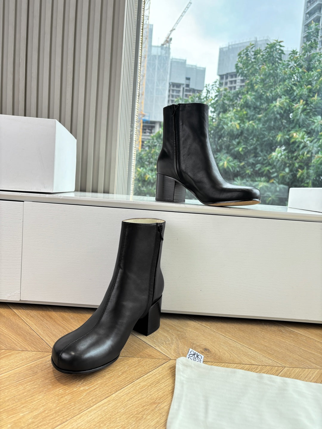 Loewe Leopard Print Block Heel Ankle Boots – 25SS