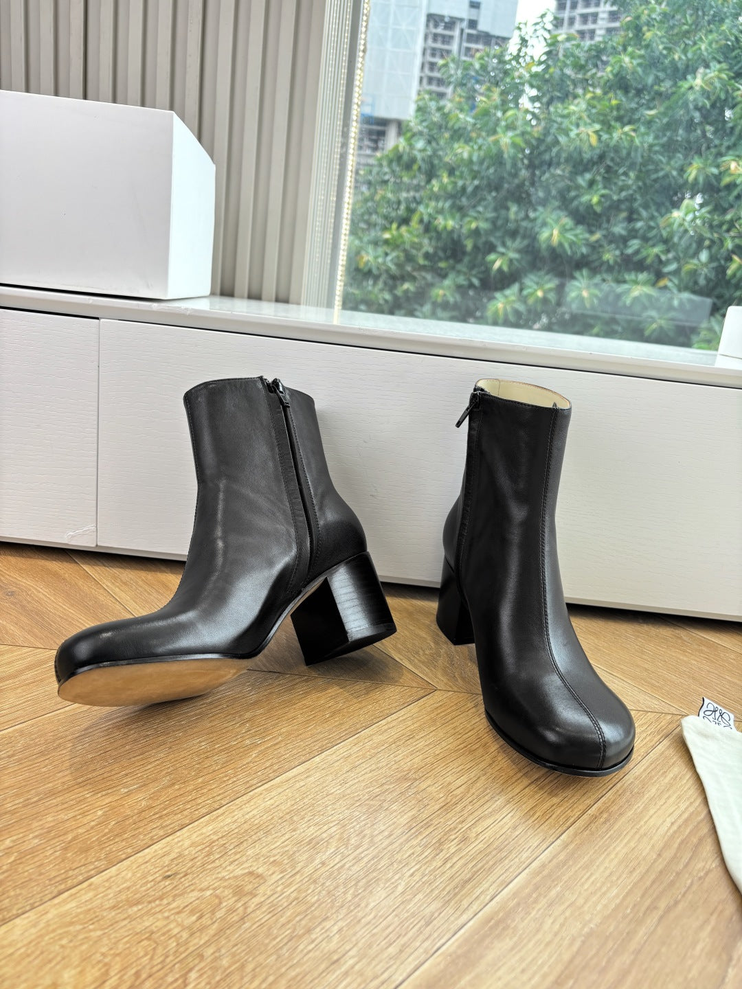 Loewe Leopard Print Block Heel Ankle Boots – 25SS