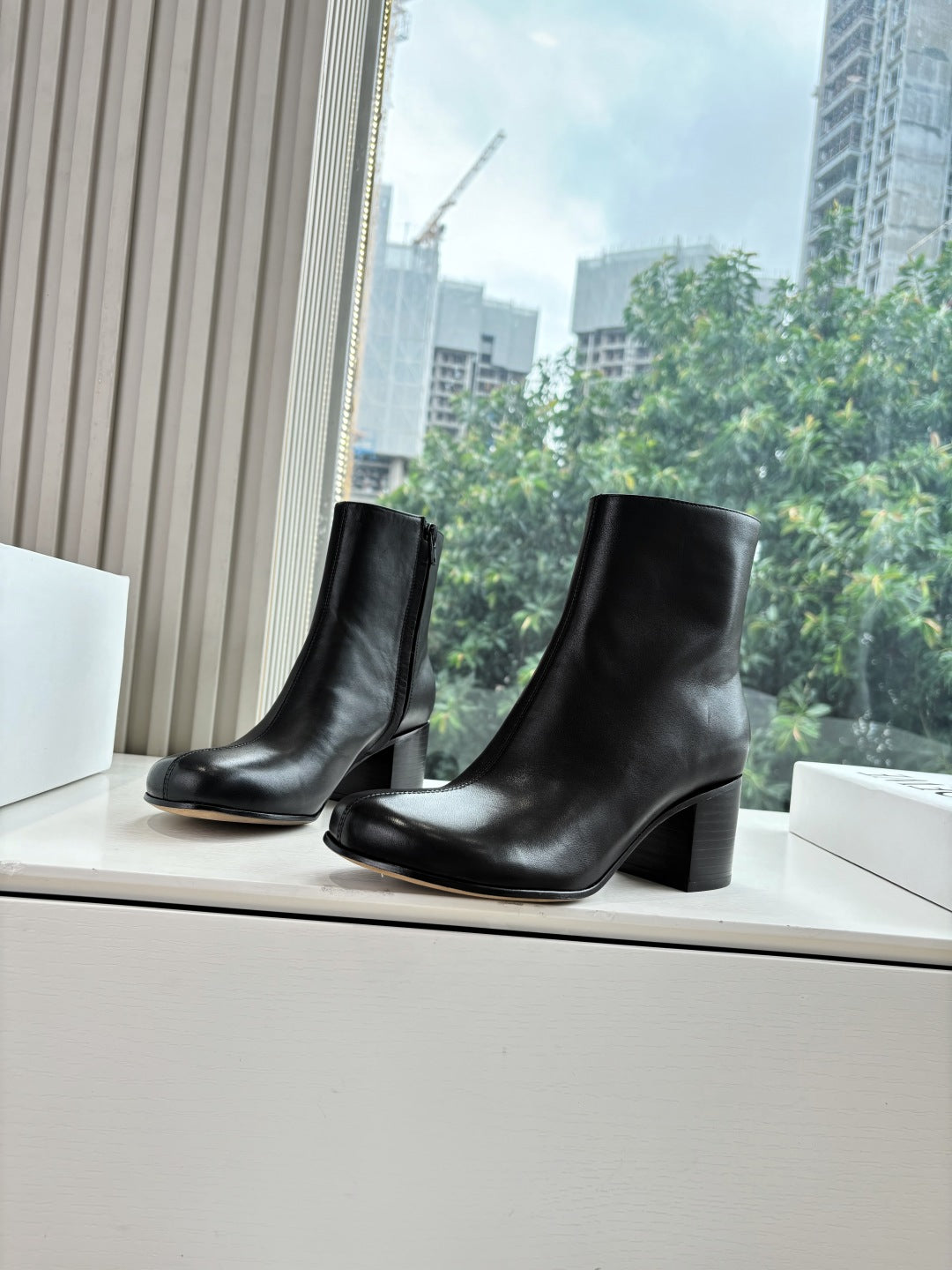 Loewe Leopard Print Block Heel Ankle Boots – 25SS