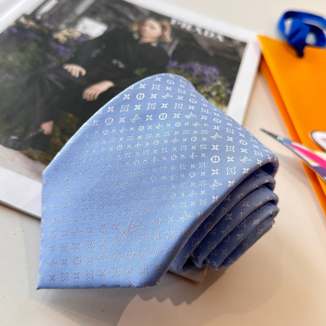 Louis Vuitton Damier Silk Tie