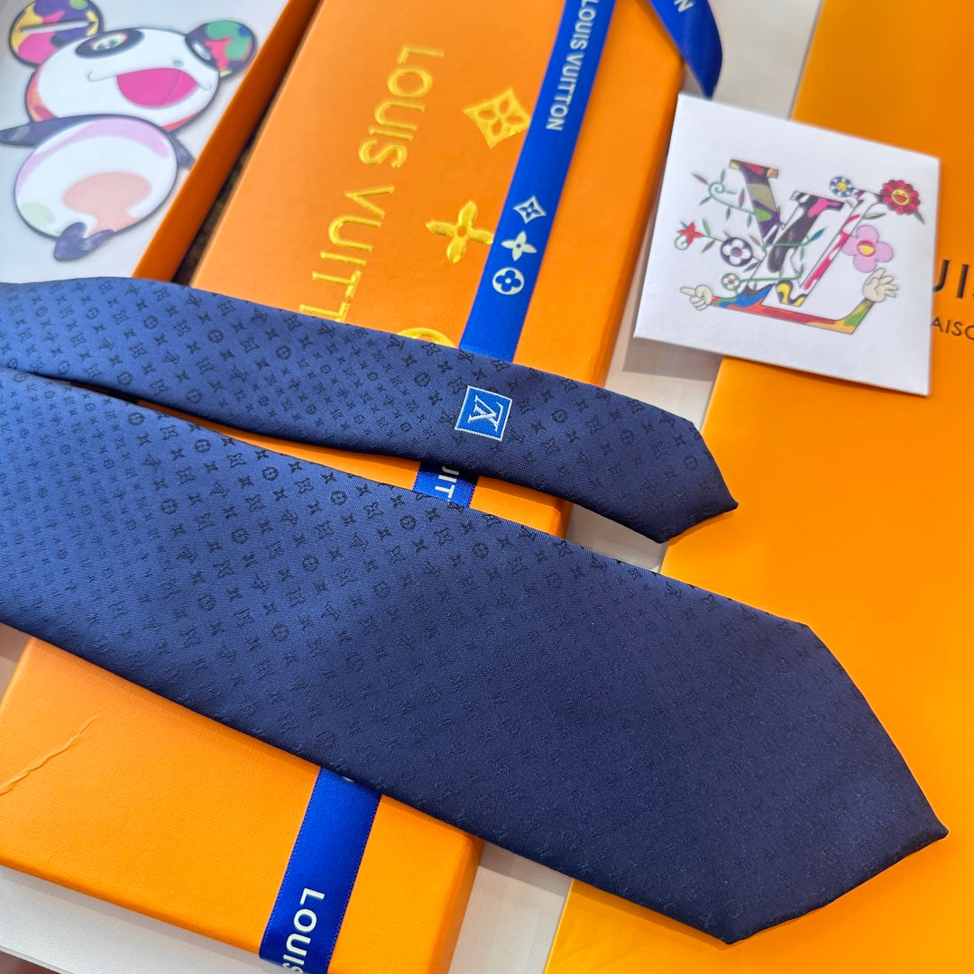 Louis Vuitton Damier Silk Tie