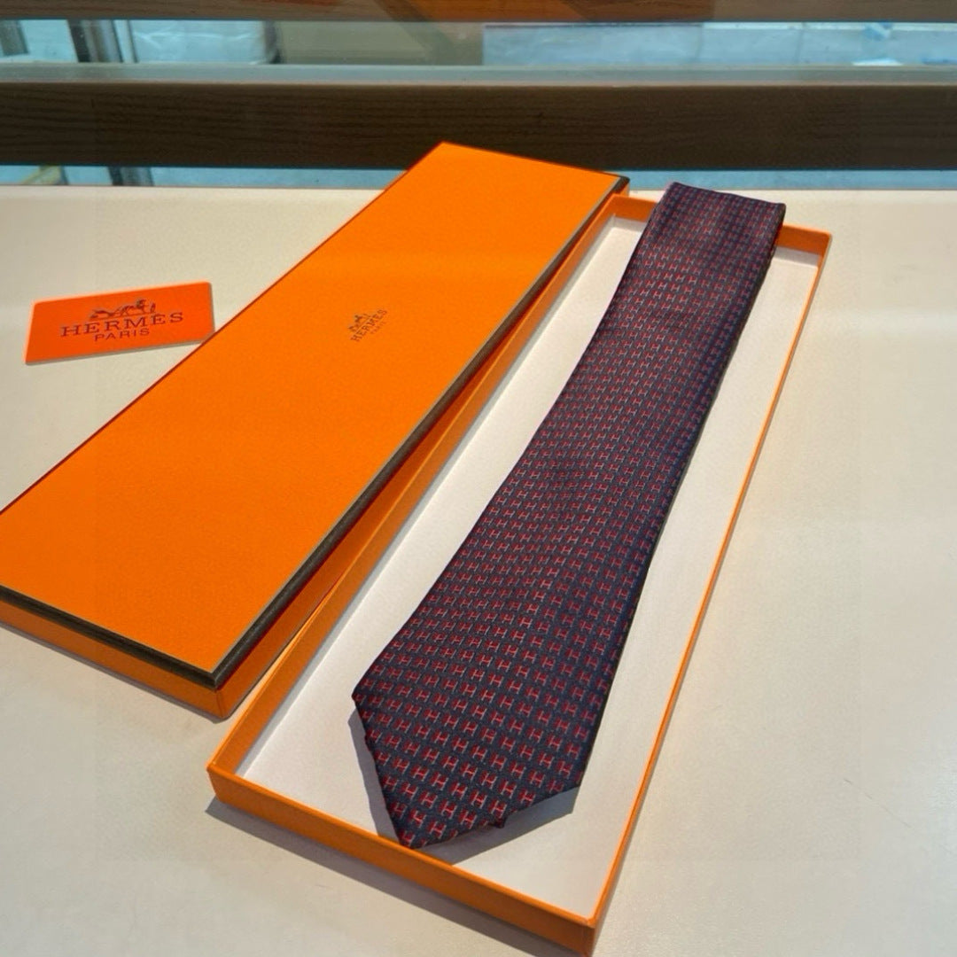 Hermès H-Letter Men's Silk Tie Series