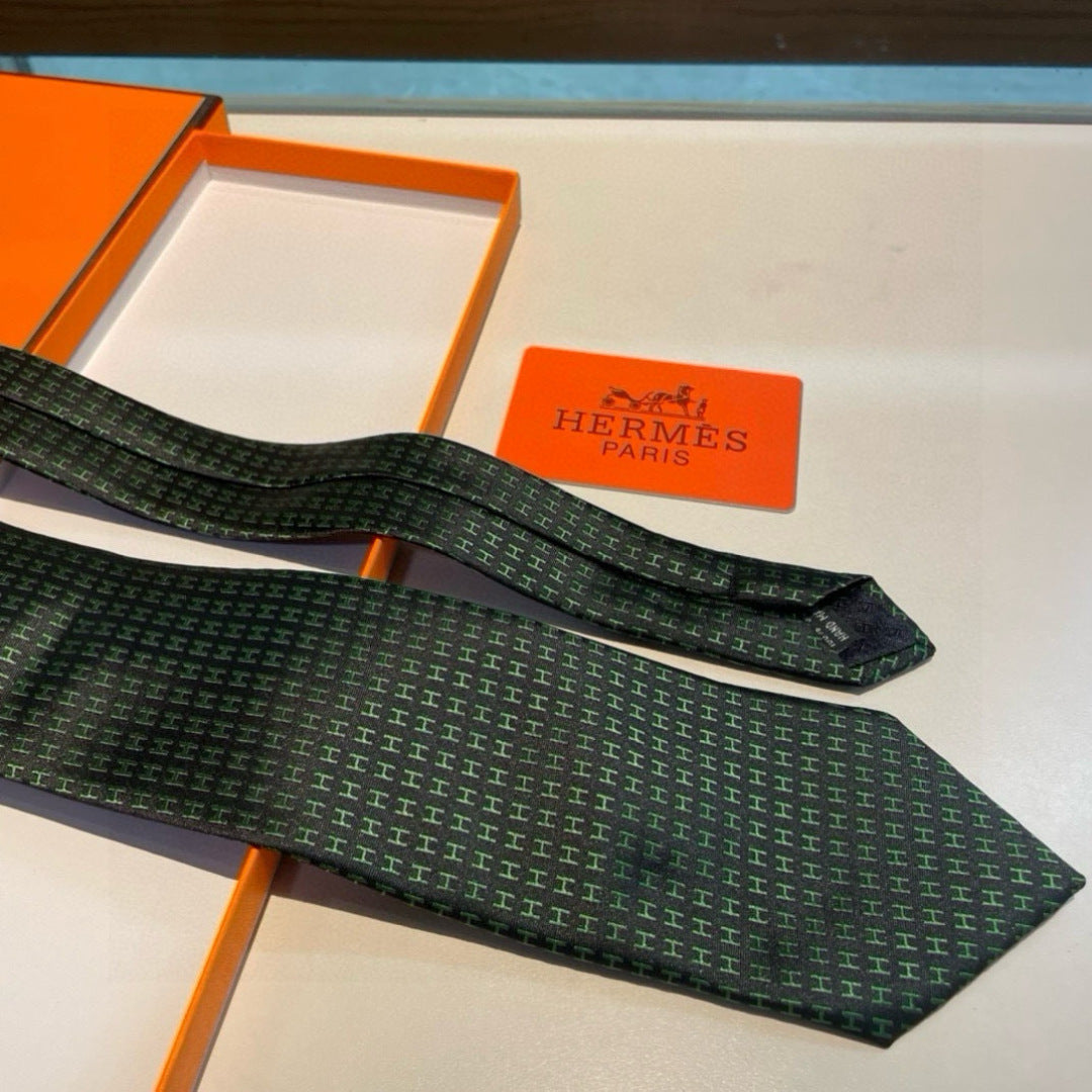 Hermès H-Letter Men's Silk Tie Series