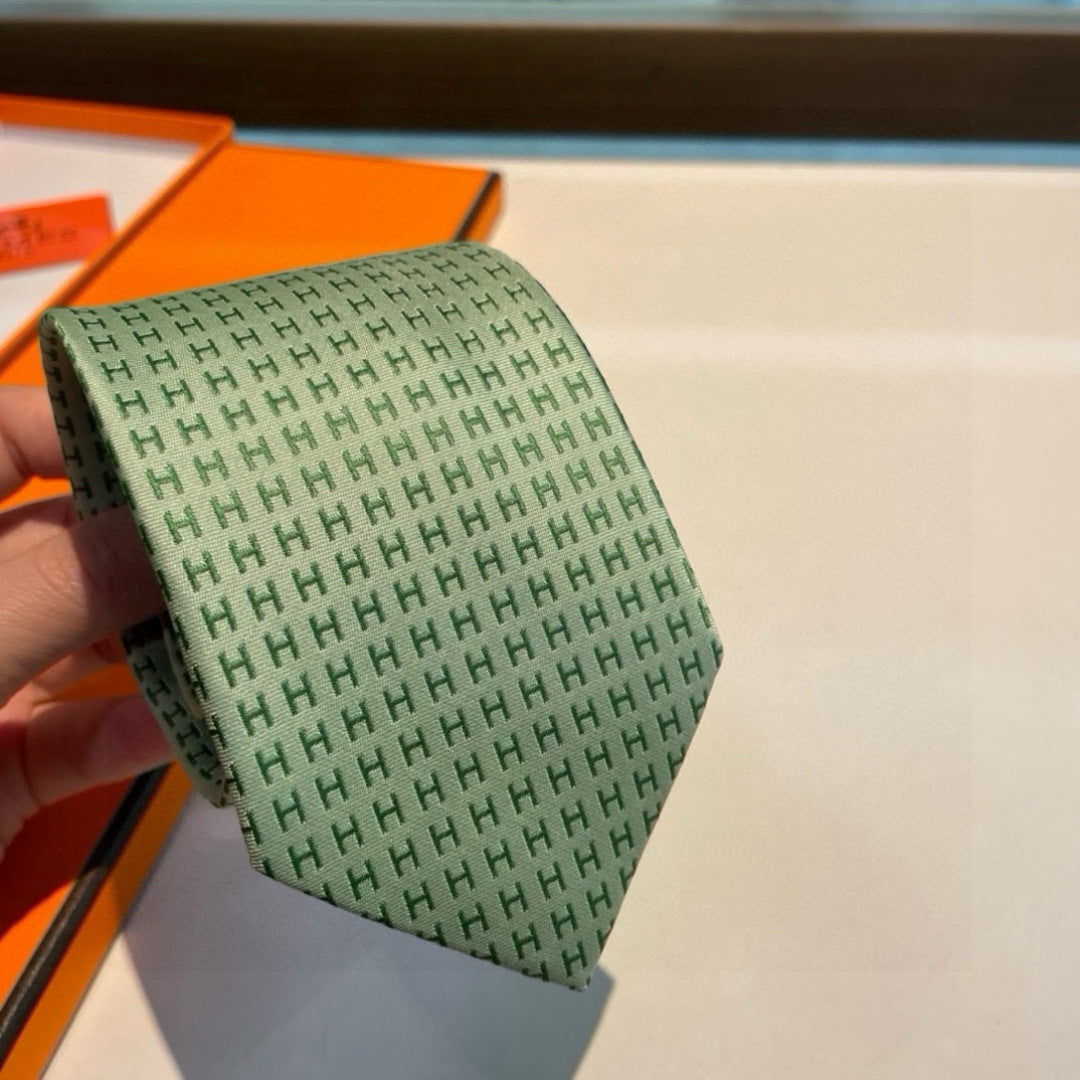Hermès H-Letter Men's Silk Tie Series