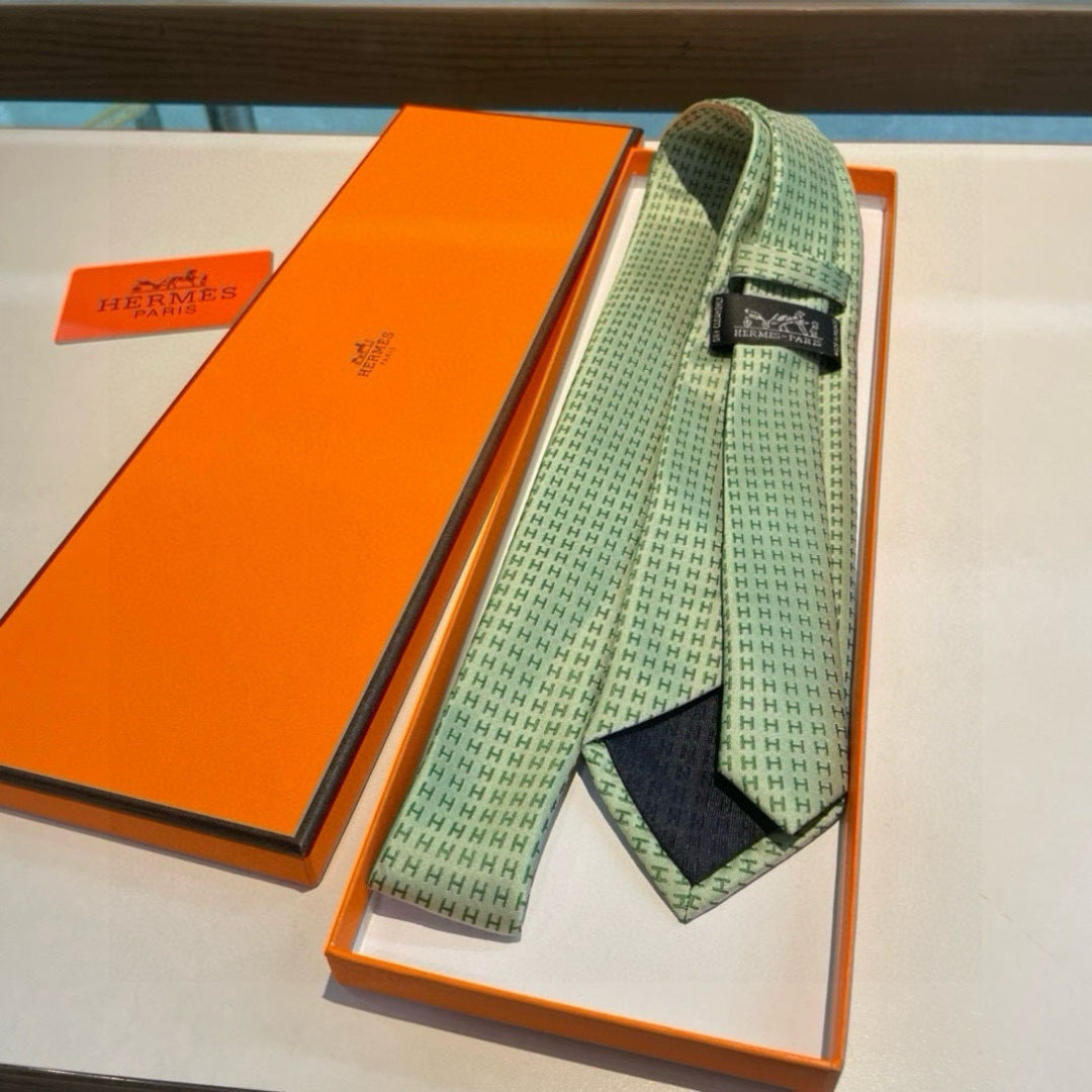 Hermès H-Letter Men's Silk Tie Series