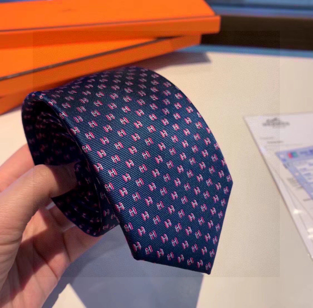 Hermès H-Letter Men's Silk Tie Series