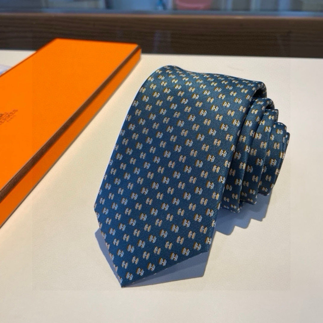 Hermès H-Letter Men's Silk Tie Series
