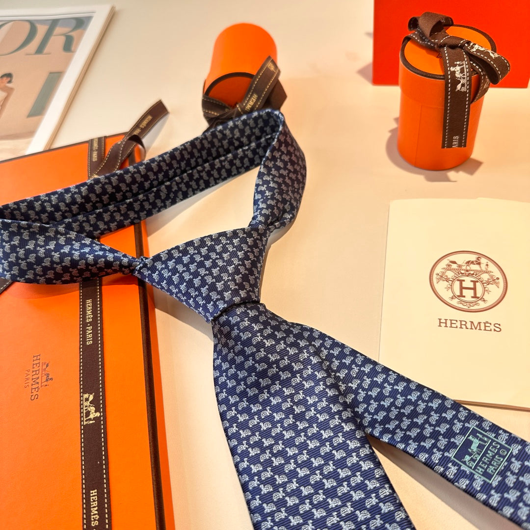 Hermès Animal Series Men's Silk Tie