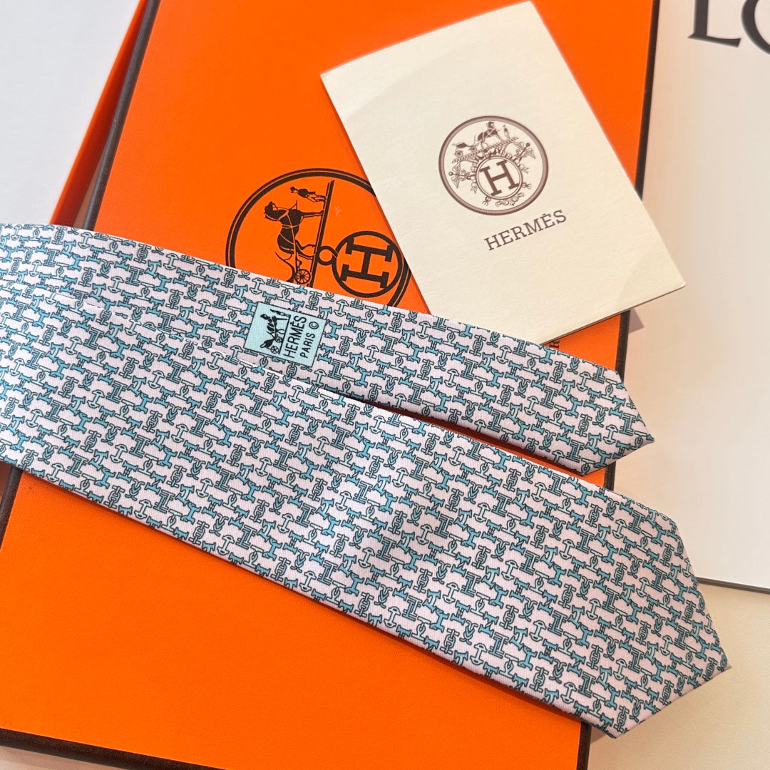 Hermès Men's Printed Silk Tie Series