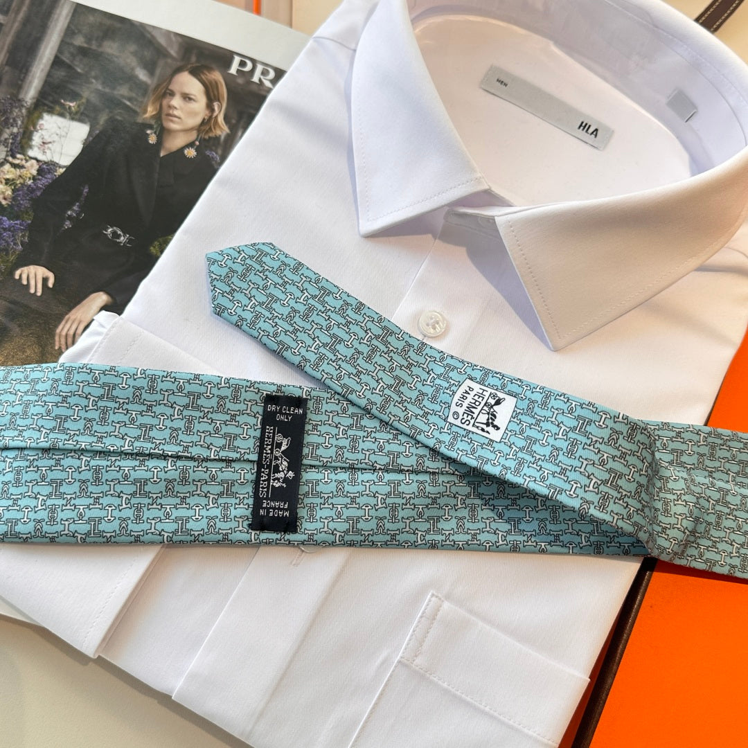 Hermès Men's Printed Silk Tie Series
