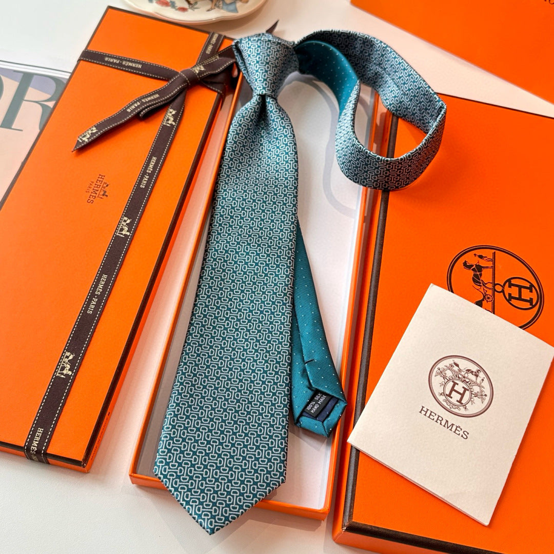 Hermès Men's Silk Tie – New Collection