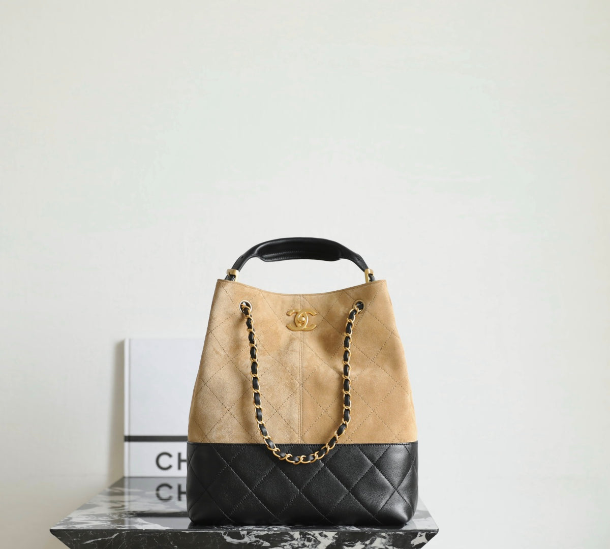 Chanel 25A Suede Hobo Shopping Bag – 25A Collection