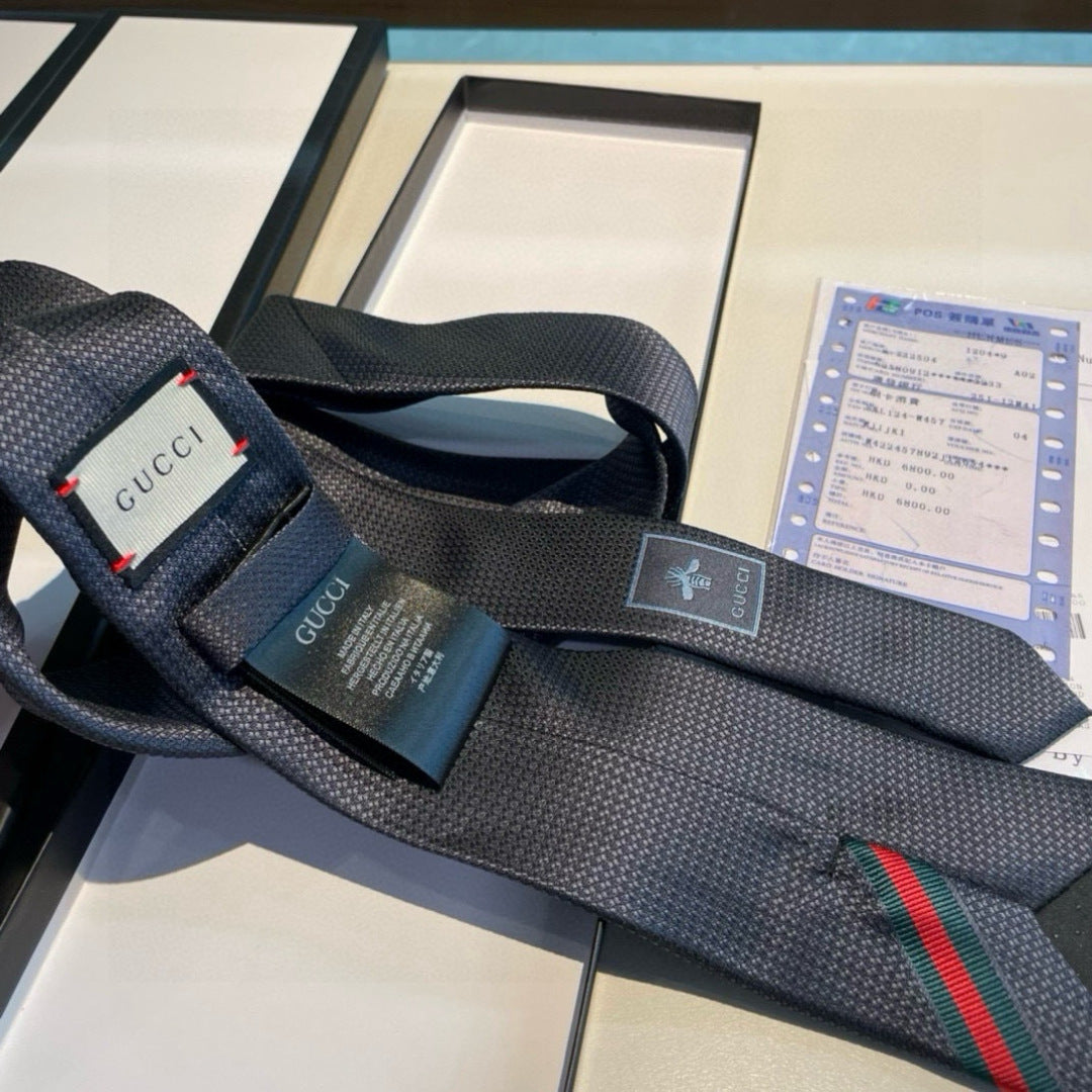 Gucci Bee Web Stripe Tie