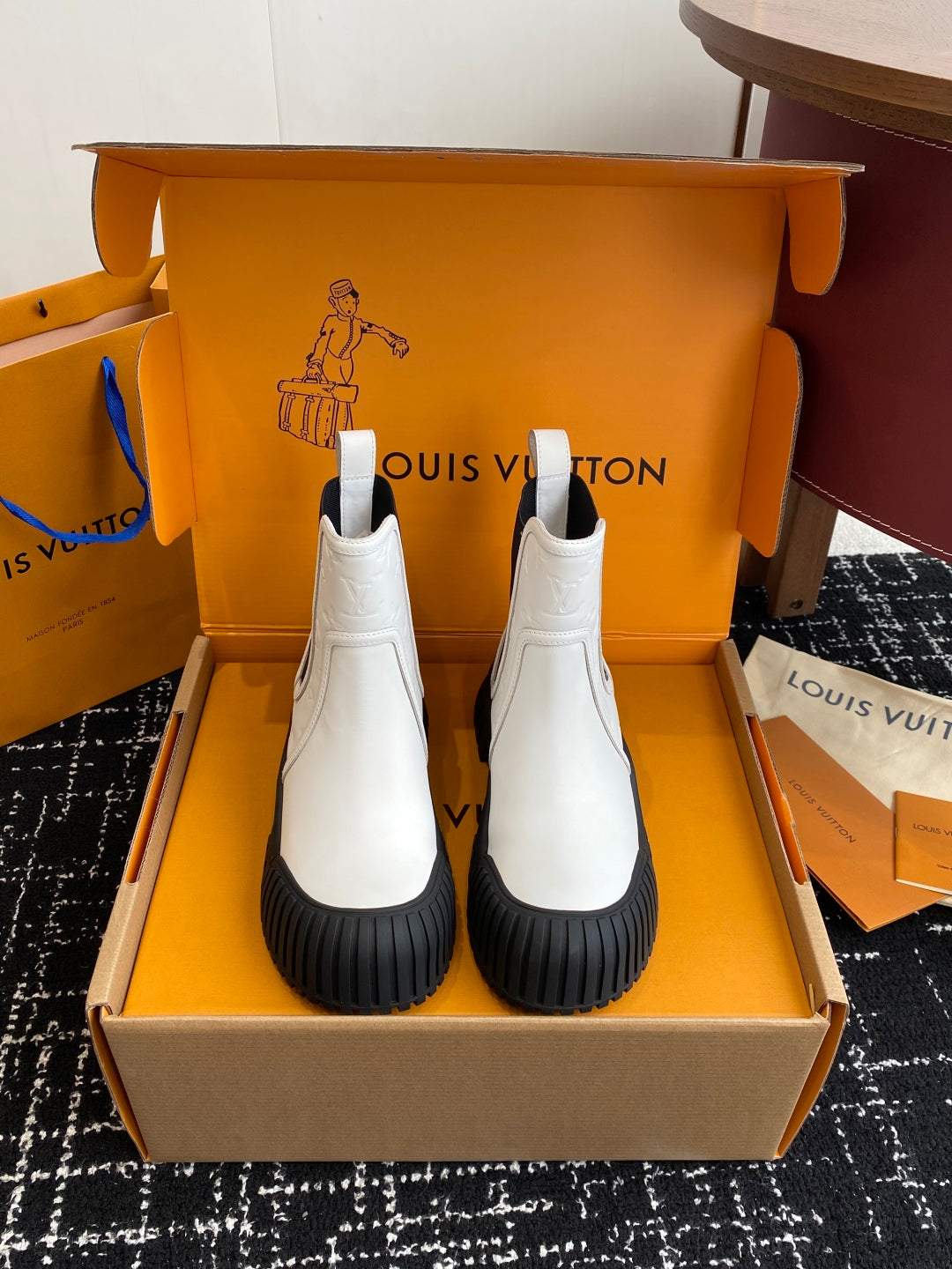 Louis Vuitton Runway Slip-On Ankle Boots – New Collection