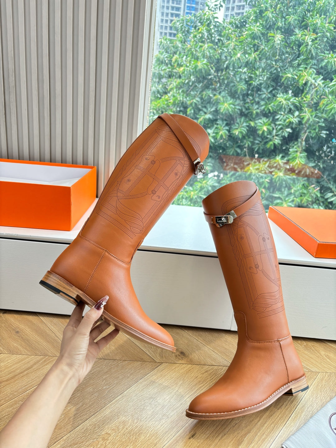 Hermès Classic Knee-High Boots – 2025FW