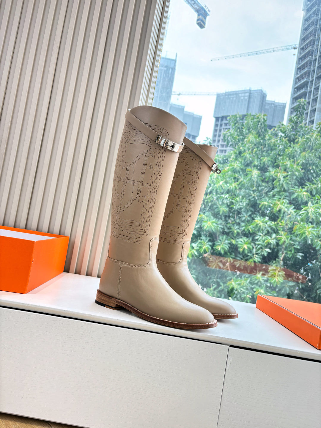 Hermès Classic Knee-High Boots – 2025FW