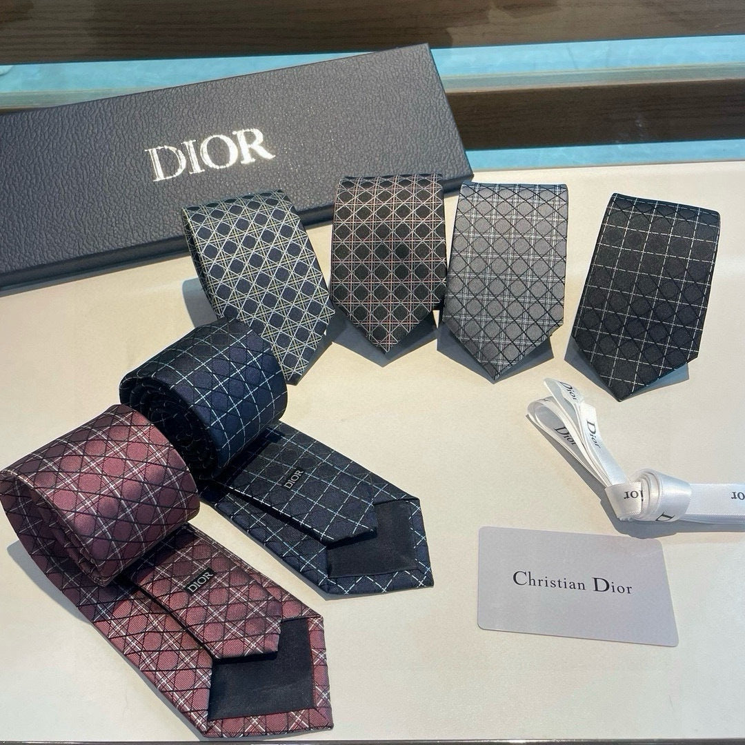 Dior Men's Silk Cannage Tie