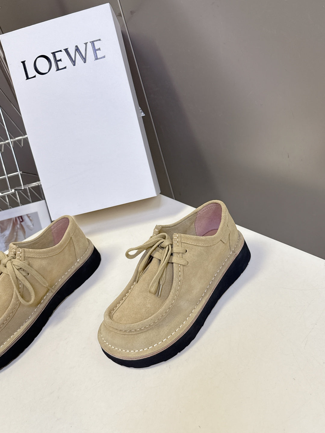 Loewe Suede Two-Way Loafers – 2025FW