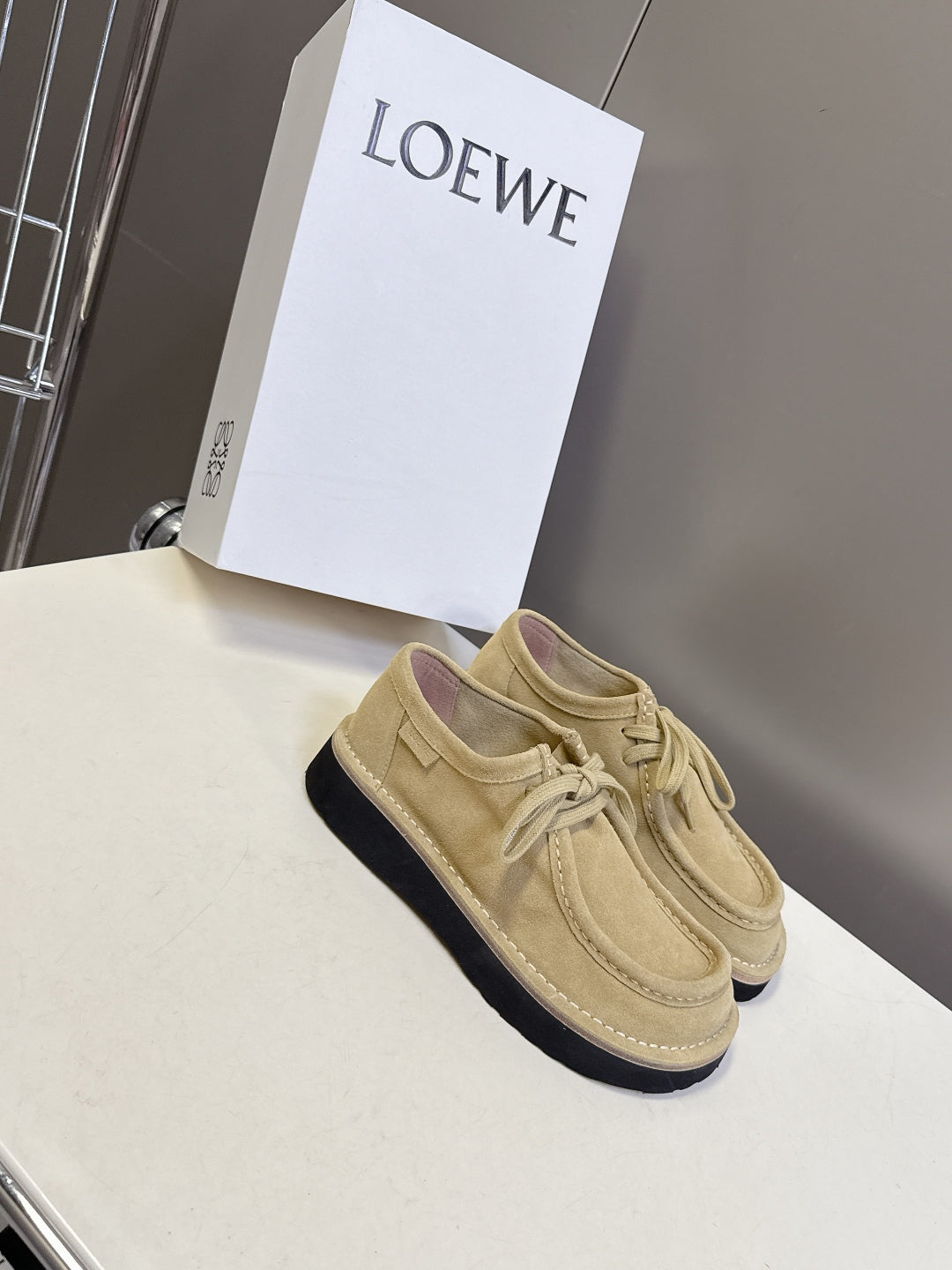 Loewe Suede Two-Way Loafers – 2025FW