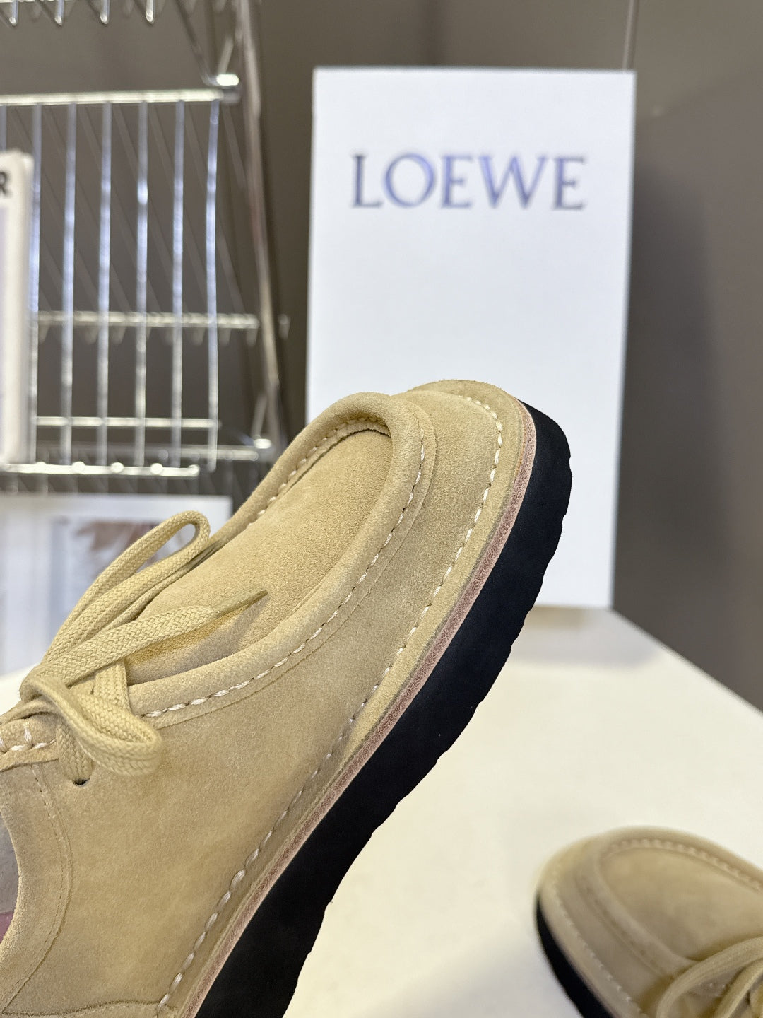 Loewe Suede Two-Way Loafers – 2025FW