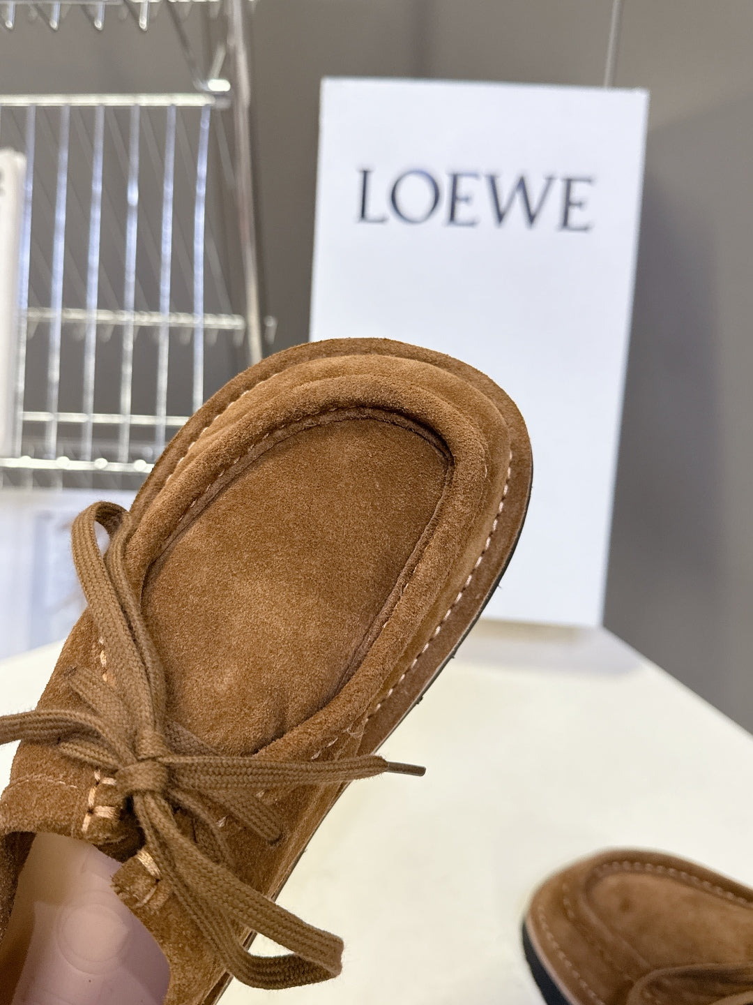 Loewe Suede Two-Way Loafers – 2025FW