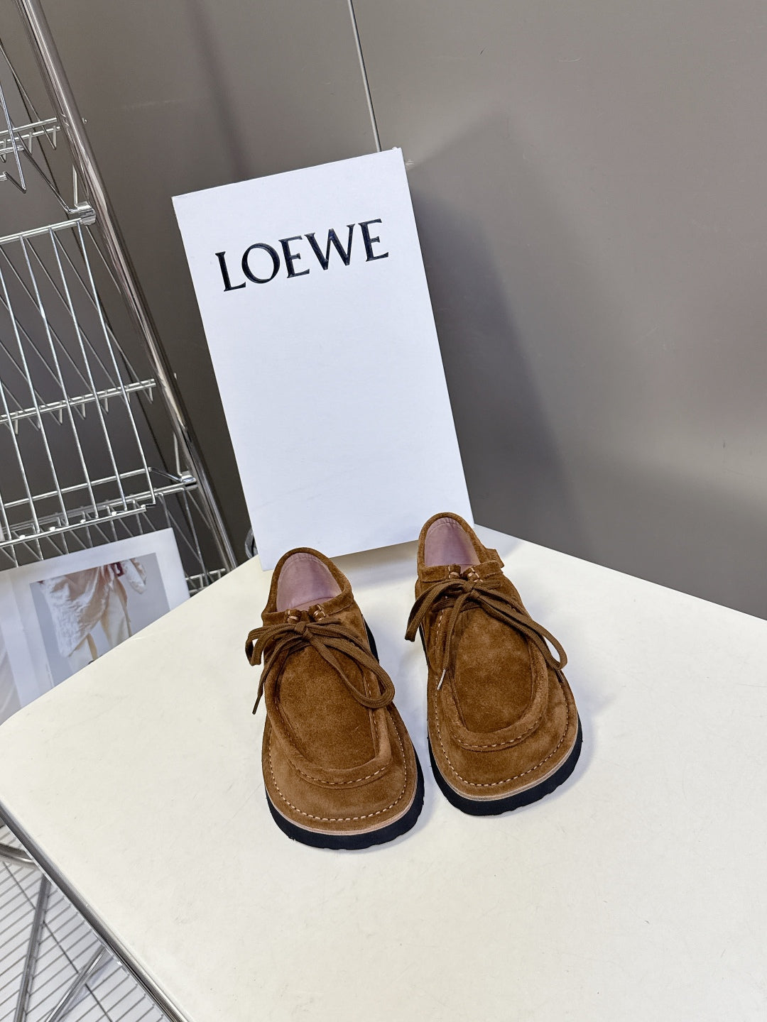 Loewe Suede Two-Way Loafers – 2025FW