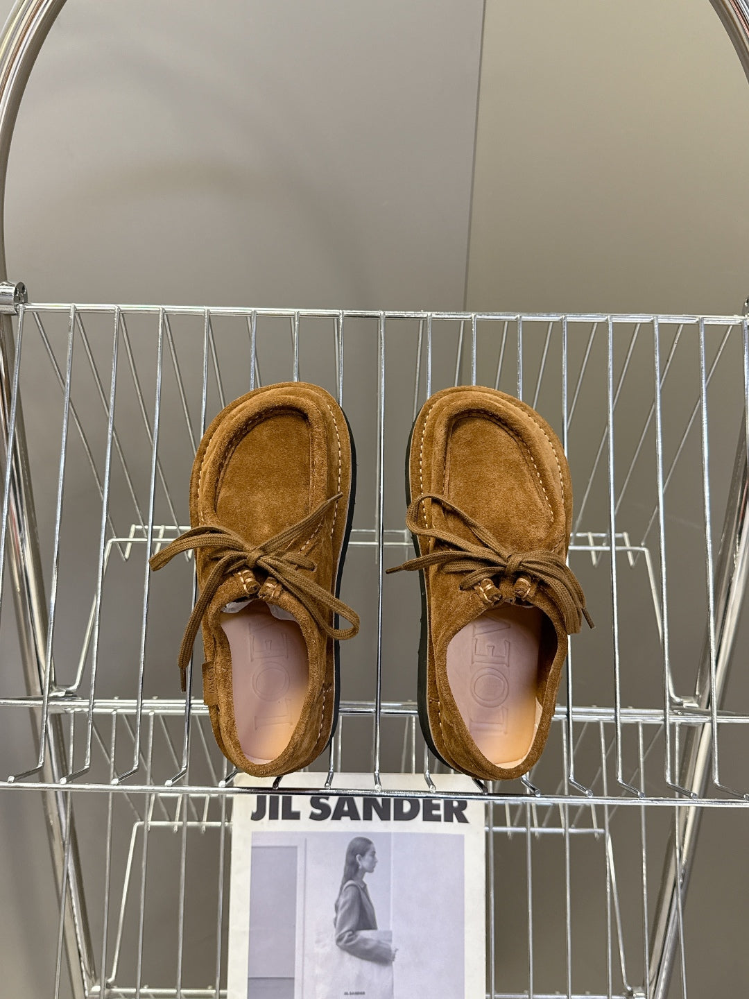 Loewe Suede Two-Way Loafers – 2025FW