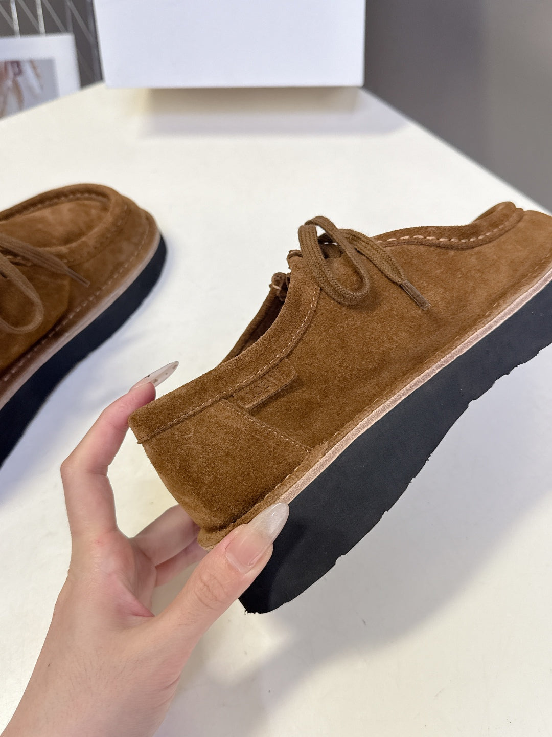 Loewe Suede Two-Way Loafers – 2025FW