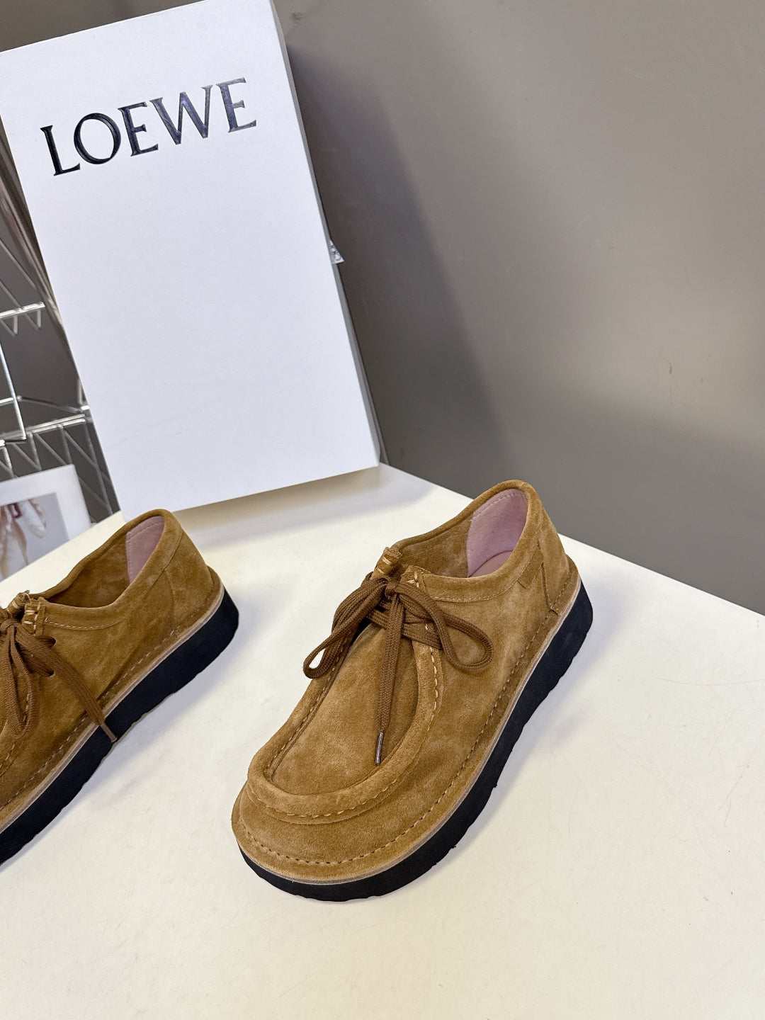 Loewe Suede Two-Way Loafers – 2025FW