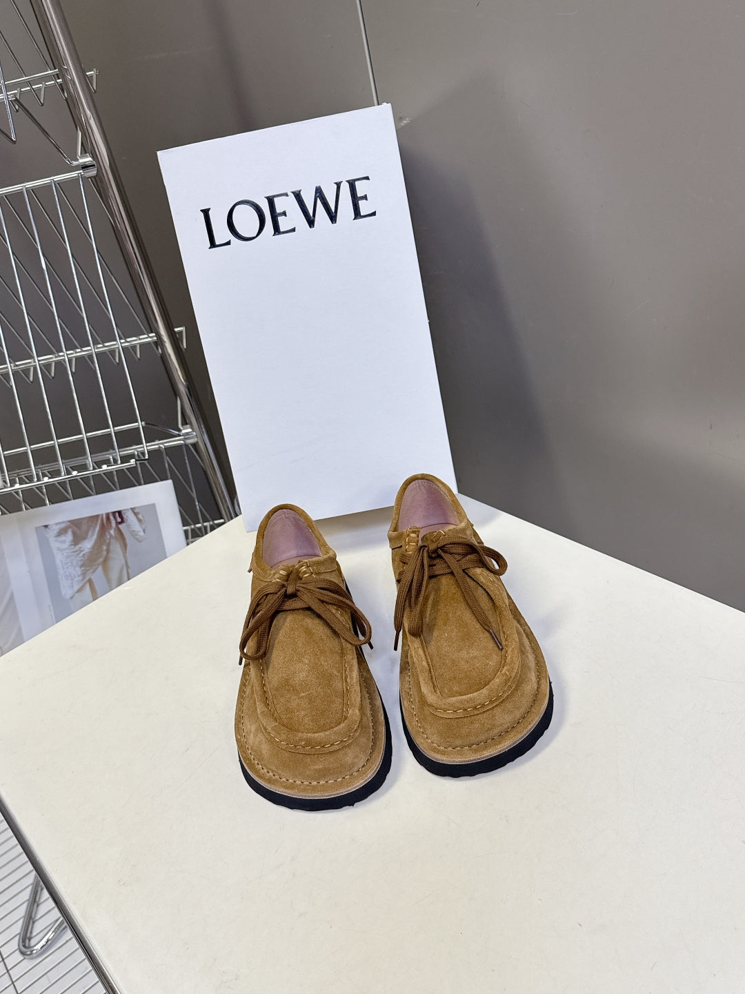 Loewe Suede Two-Way Loafers – 2025FW