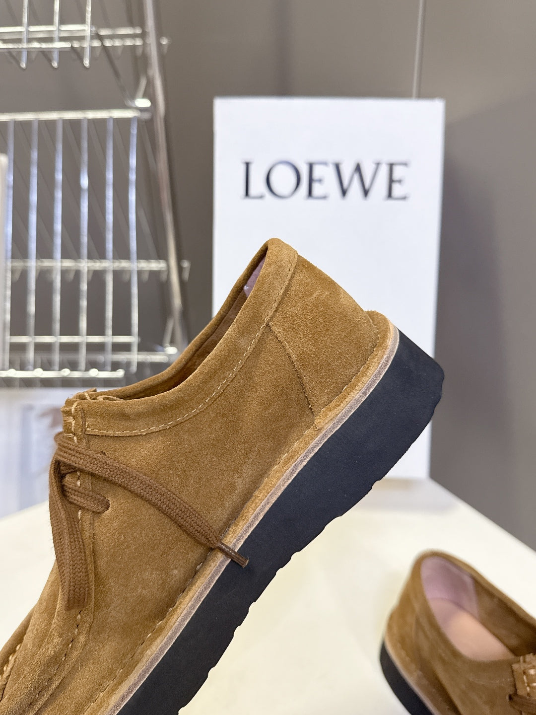 Loewe Suede Two-Way Loafers – 2025FW