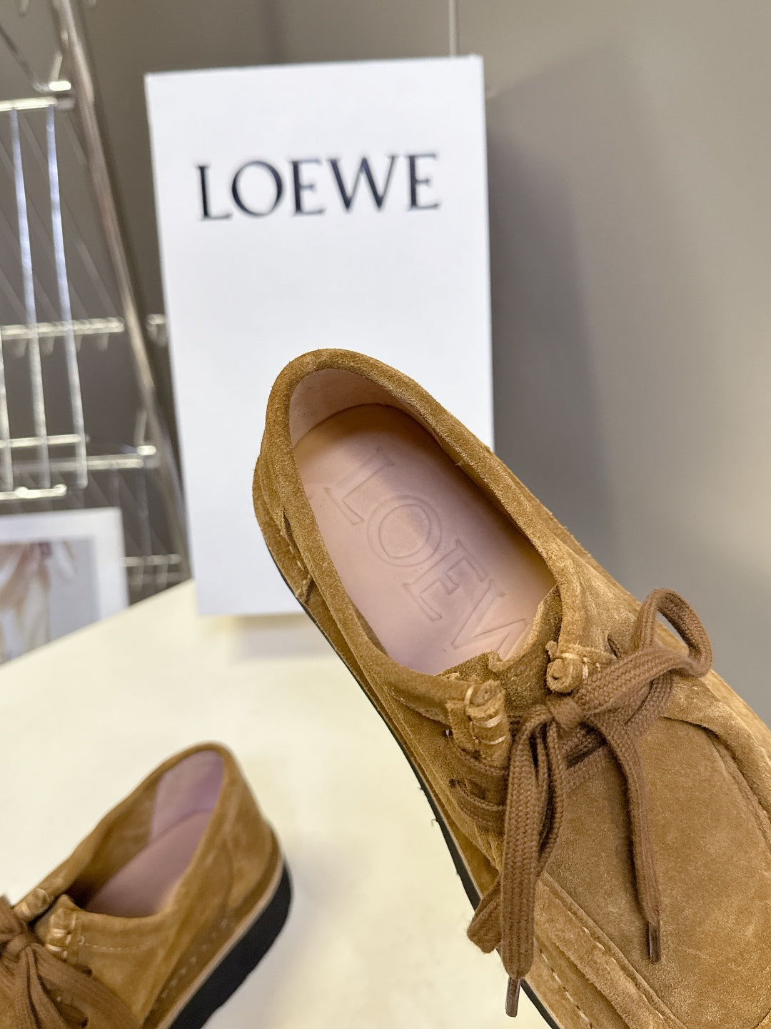 Loewe Suede Two-Way Loafers – 2025FW